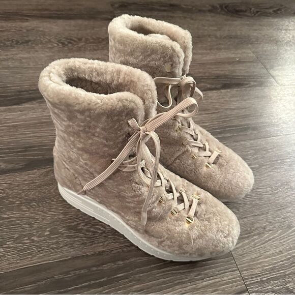 Stuart Weitzman Oceane Tall Shearling Booties - Picture 6 of 12